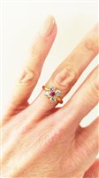 Anello Baroni Gioielli Donna in Oro giallo Rubino sintetico ANG01BARONI - ANG01BARONI